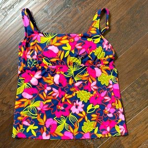 Lands’ End Underwire Takini Top Size 14 L